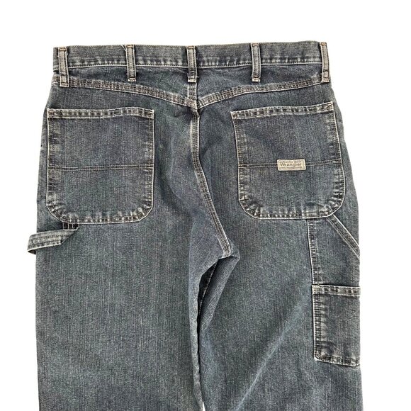 Wrangler Mens Loose Fit Durable Denim Blue Carpenter Jeans Size 34x34 - Picture 4 of 8
